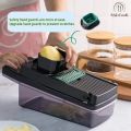 Techmanistan 13in1 Multifunctional Vegetable Chopper, Slicer, Dicing Machine, Salad Cutter with Egg Separator, Nicer Dicer. 