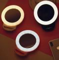 Techmanistan Portable Phone LED Selfie Ring Light With Mirror, Mobile Ring Light. 