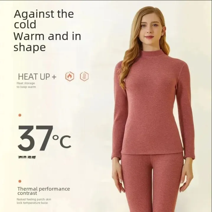 Women’s Thermal Fleece Inner Suit | Ultra Soft Winter Warm Set | Cozy ...