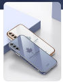 For Samsung Galaxy A50 Cover + Wrist Strap Fashion Shiny Maple leaf Plating Square Bumper Phone Case Soft TPU Silicone Shockproof Protective Back Cover. 
