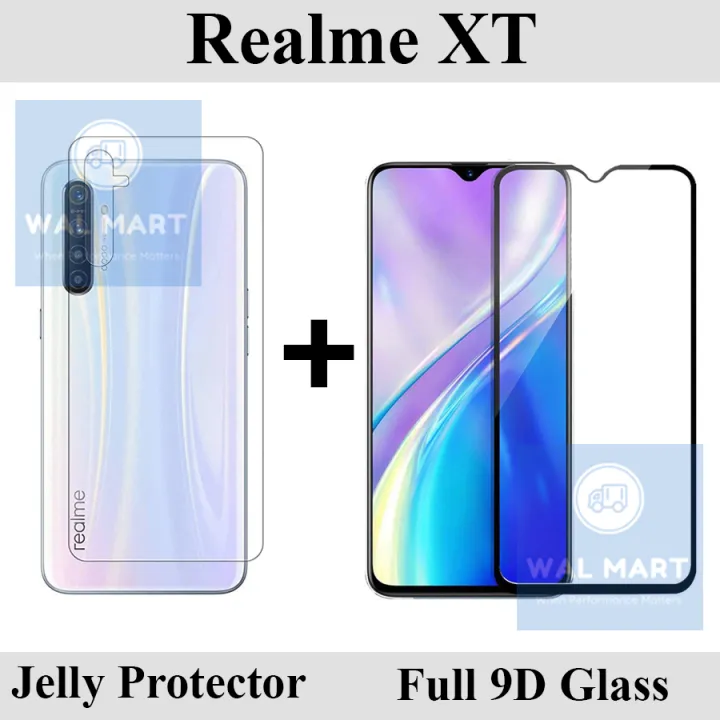 Realme%20XT%20Full%20Black%209D%7C10D%7C11D%7C21D%7C6D%7C5D%7C%20Tempered%20Glass%20Edge%20to%20Edge%20Full%20Glue%20Screen%20Protector%20+%20Back%20Jelly%20Protector%20Clear%20Soft%20Film%20Protector%20Hydrogel%20Film%20Protector%20For%20Realme%20XT%20-%20Image%204