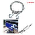 HEAVY DUTY EMERGENCY TOWING STEEL WIRE CABLE -3.2 Meters -High Quality Moulding. 