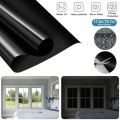 Window Film PVC Black Self-Adhesive Sun Protection & Privacy Screen Mirror PVC Film Window UV Protection for Bedroom Bathroom & Office - 5 Sheets (8 Inches x 8 Inches). 