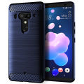 【ThinkWay】Shock Absorption Cover Soft TPU Anti Scratch Carbon Fiber Design Back Case for HTC U12 Plus/U12+. 