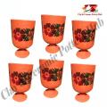Clay Glass Set - 6 Glass| Clay Crockery Pots | Earthen Crockery Pots | Terracotta Crockery Pots. 