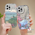 For Realme Note 50 C67 C53 C25 11 5s 6i C35 C55 C31 C51 C17 C11 C15 C33 5 8i 5i 7 C21 C20 C17 C12 C30 C3 C25Y C21Y C25s Narzo N53 Little Fresh Mount Fuji Scenery Art Transparent Case. 