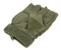 Outdoor Gloves Half Finger Hard Army Green. 