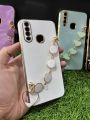 Vivo Y11 / Y12 / Y15 / Y17  Back Cover + Love Heart Bracelet Chain Luxury 6D Plating Soft Case Camera Lens Protection -  Vivo Y11 / Y12 / Y15 / Y17 Girls Back Cover. 