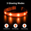 MASBRILL Led Dog Collar-Light Up Dog Collars Water-Resistant Lighted Dog Collar for Dogs (L(23.62 * 0.98inch), Orange). 