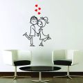 SmileArt PVC Vinyl Love Couple Wall Sticker and Decal. 
