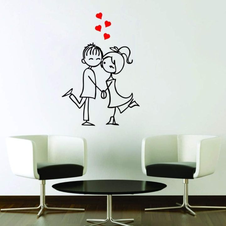 SmileArt PVC Vinyl Love Couple Wall Sticker and Decal | Daraz.pk