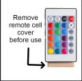 RGB Remote Color Changing LED aquarium Fish Tank Light 10 inches length Not Submersible. 