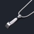 【Hengli jewelry story】Barber Clipper Metal Hair Clipper Barber Pendants For Men Barbershop Jewelry Creative Gift. 