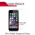 2PCS Apple iPhone 8 Tempered Glass Screen Protector Polish Glass For iPhone 8. 