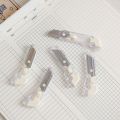Translucent Mini Box Cutter Retractable Non-Slip Blades Letter Opener Paper Cutter Supplies Stationary. 