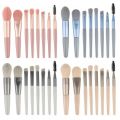 8Pcs Mini Size Makeup Brushes Pcs Mini Travel Portable Soft Makeup Brushes Set Eye Shadow Foundation Powder Eyelash Lip Concealer Blush Make Up Brush Set. 