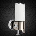 Head Soap Wall Dispenser - 500ml - White & Silver. 