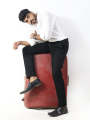 AZ Men's Formal Dress Shirt Plain OFF White. 