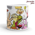 Cartoon Network 90s Cartoon Characters Design Printed Mug Customized Coffee Mugs Print Ceramic High Quality Personalized Cups by Favourite Plus. 