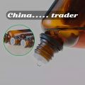 Pack of 6 (30ml) Essential Oil Packaging  Amber colour Glass Dropper Bottle With Cap dropper. 