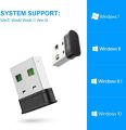 USB Bluetooth Adapter for PC Receiver - Techkey Mini Bluetooth 5.0 EDR Dongle transmitter for Computer Desktop Transfer for Laptop Bluetooth Headset Speaker Keyboard Mouse Printer. 