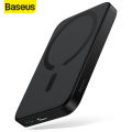 Baseus Magnetic Power Bank, 10000mAh Wireless Powerbank PD 20W with USB-C Cable, for MagSafe, for iPhone 16/15/14/13/12 Series, Black/White. 