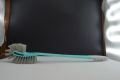 Double Sided Toilet Brush - Bathroom Cleaning Brush - Double Hockey Brush [Turquoise]. 