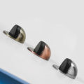 Punching Sticker Hidden Door Holder Catch Floor Mounted Nail-free Door Stop Door Hardware Zinc Alloy Rubber Door Stopper Non. 