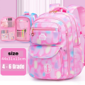 New Gradient Backpack For Girls Pink School Bags Kids For Grade 4 to 6. 