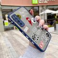 chenyyka For Huawei Nova 7i Case Fashion Tide Brand Cool Men Pattern Thin Side Square Edge New Design Shockproof Frosted Transparent Hard Phone Cases Silicone Casing Full Cover Camera Protection Softcase Boy. 