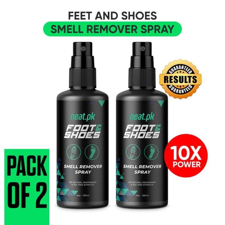 Feet smell remover spray pack of 2 | smell remover | odour remover | shoes smell remove | neat.pk / 120ml