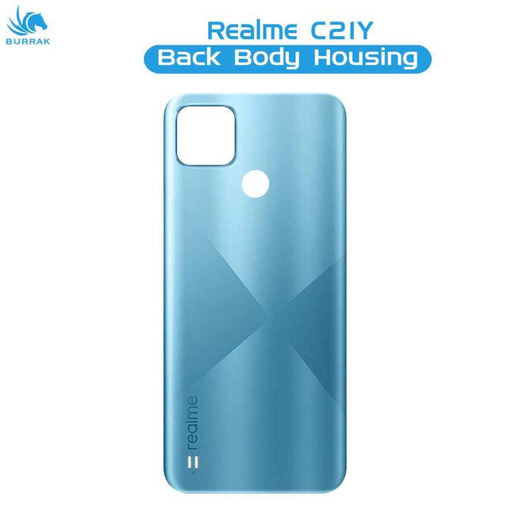 Realme C21y Rear Back Body Casing Housing Replacement Battery Back Door For Realme C21y - Blue
