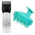 Shampoo Massager Brush Scalp Hair Scrubber with Hair Dye Applicator Brush Bottles Dyeing Shampoo Bottle Oil Comb Hair Dye Bottle Applicator Hair Coloring Styling Tool. 