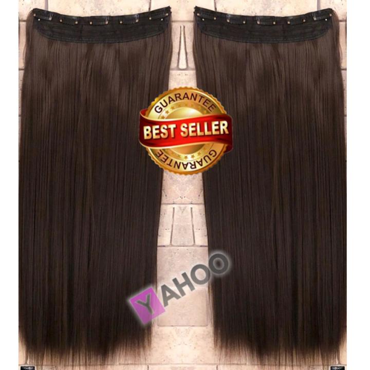 Hair Extension For Girls 5 Clip in Hair Extensions for Women - Copper Brown