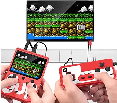 Handheld Gaming Console Video Game Box with Double Remote 400 Retro Games with Television Support SUP Gaming Box for Kids 3 Inch LED Screen