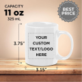Customized Mug, Customised Craft Mug with Name, Print Your Picture, Logo, or Text on Mug - Ideal Birthday Gift for Friends & Family. 