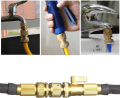 Brass Heavy Duty Hose Nozzle, High Pressure Hose Nozzle Heavy Duty, Adjustable Twist Pressure Sprayer (Nozzle). 