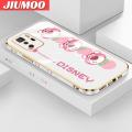 JIUMOO For Xiaomi MI POCO X3 GT Case Cartoon Cute Lotso Bear Side New Design Phone Case Square Edge Pattern Silicone Softcase Luxury Plating Casing Full Cover Camera Shockproof Protection Cases. 