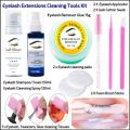 Eyelash Extension Cleaning Tool Kit Solution MultiPurpose Cleaning Spray and Foam with Cleaning Tools. 