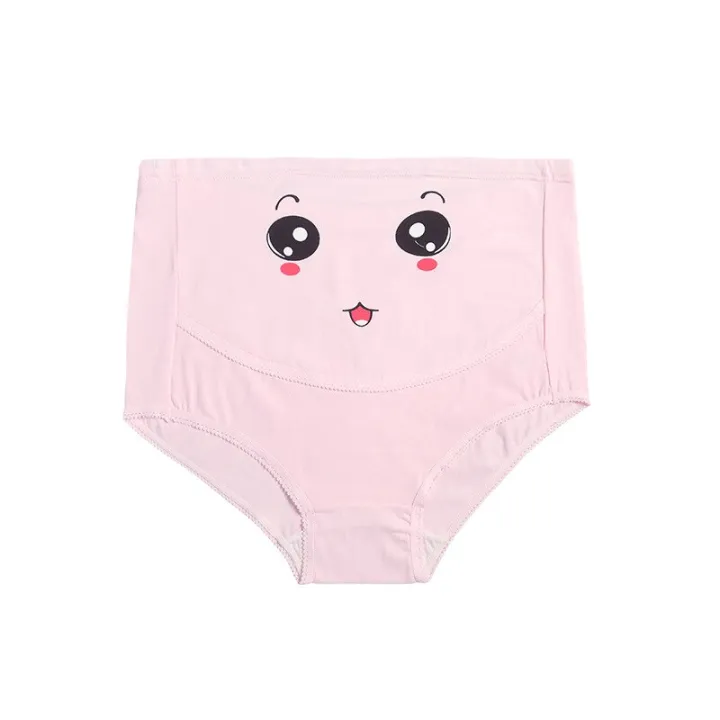 %E3%80%90Happier%E3%80%91%20Comfortable%20Women's%20Underwear%20Large%20Size%20Breathable%20High%20Waist%20Belly%20Support%20Adjustable%20Cute%20Cartoon%20Pants%20Seamless%20Belly%20Support%20-%20Image%2010