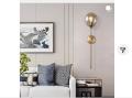 Lighting Vanity Clear Bubble Glass Wall Lights Modern Globe Round Sconces Wall Lighting Brushed Brass Long Wall Sconce Mid Century Bar Bathroom Wall Lamp (Clear). 