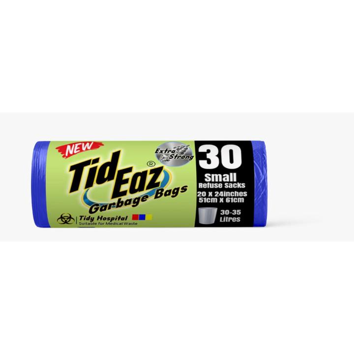 Tid Eaz No.30 Garbage Bags (Small - 20x24 inches) 30 Bags