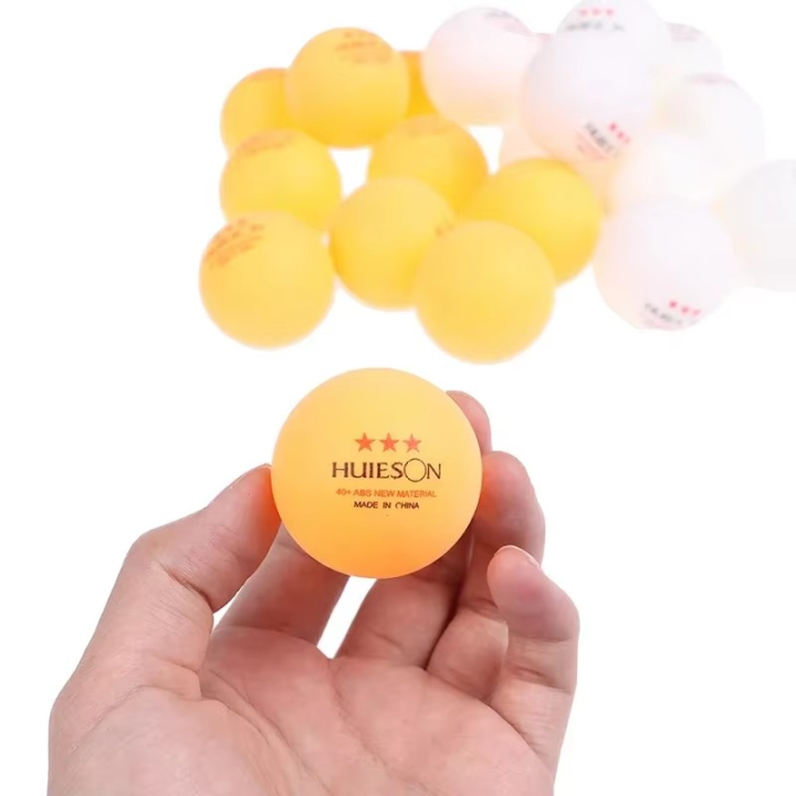 Huieson 3-Star ABS Plastic Table Tennis Balls Ping Pong Balls, 2.8g, 40+mm, for Match and Training Use