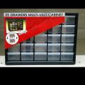 Cabinet 25 box Plastic Electronics Accessories Parts Storage Cabinets Small Parts Organizer Jewelry Box. 