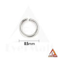 30 Key Rings with Chain and Open Jump Rings for Crafts - Bulk Metal Key Chain Ring Base for DIY Keychain Making. 