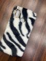 Oppo Realme 3 Fuzzy Plush Case for Girls Women Warm Winter Fluffy Furry Plush Soft TPU Shockproof Phone Case. 