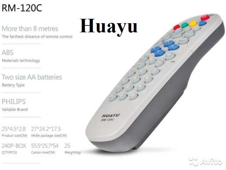 PHILIPS%20TV%20Universal%20Remote%20Huayu%20RM-120C%20Zipper%20work%20all%20tv%20100%25%20-%20Image%204