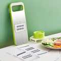 5-in-1 Multifunctional High-Quality Vegetable & Fruit Slicer With Five Changeable Blades Hand Protector Made Slicing Effortless Kitchen Gadget Manual Vegetable Slicer Cutter Potato Shredders Garlic Carrot Grater Chopper Salad Cutter - Simple And Easy Use.. 