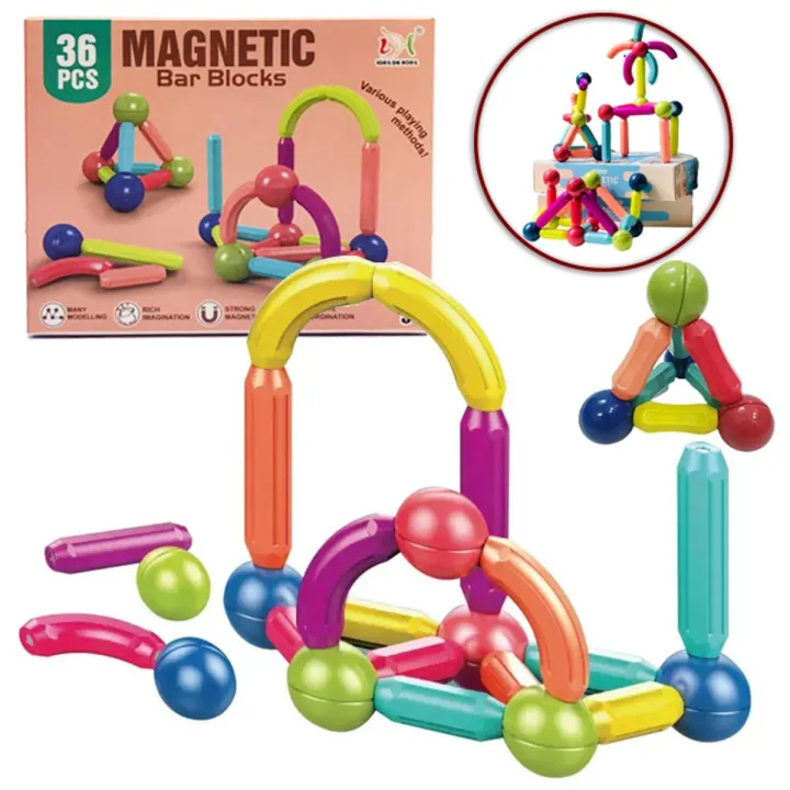 36%20PCS%20Magnetic%20Building%20Blocks%20Set%20Early%20Learning%20Magnetic%20Sticks%20Balls%20Assembling%20Game%20-%20Image%202