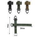 Glove Buckle Nylon Webbing Outdoor Tactical Gloves for Military Enthusiasts Climbing Rope Triangle Storage Buckle Battle Belt. 